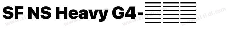 SF NS Heavy G4字体转换 SF NS Heavy G4字体转换